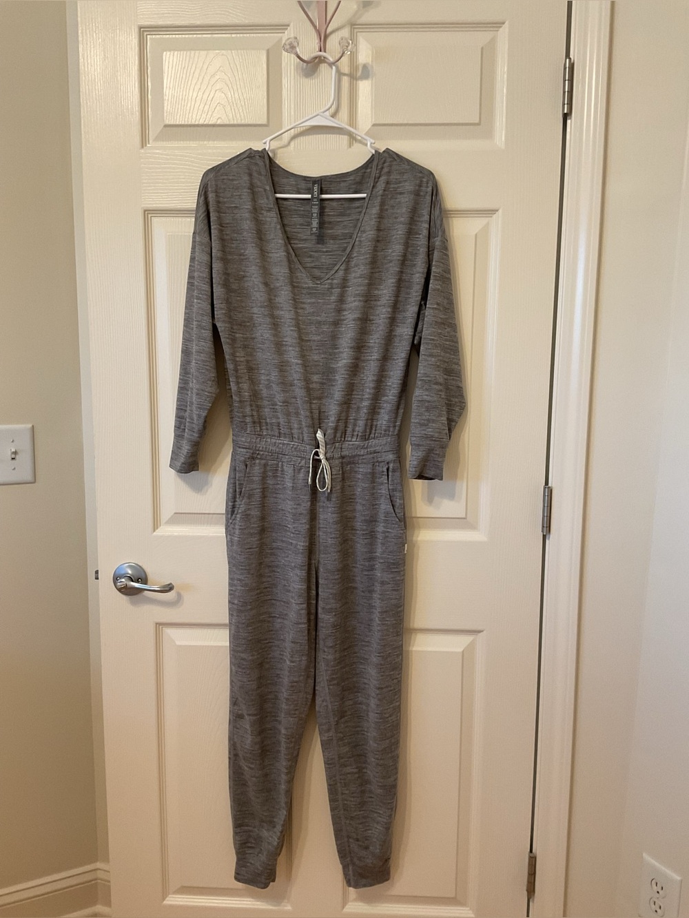 Vuori Gray Jumpsuit Relaxed Fit Soft Fabric
